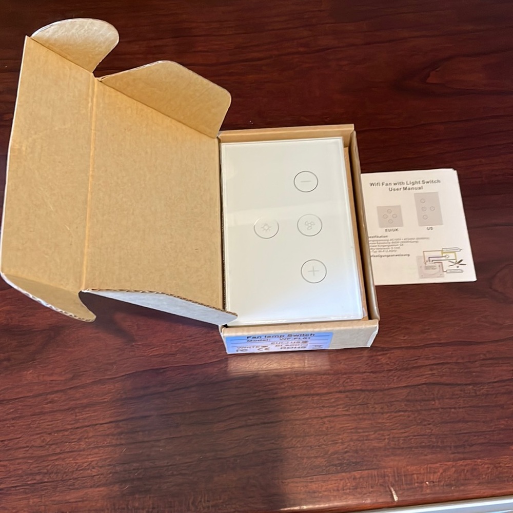 Wifi Fan with Light Switch